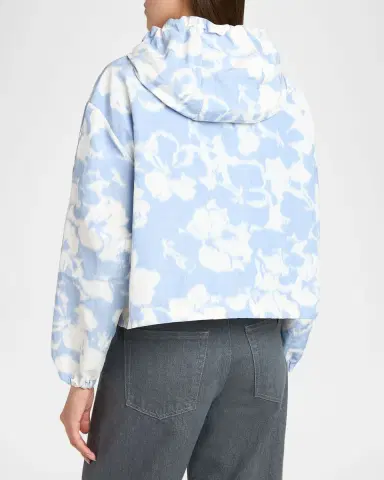 Moncler Noisetier Floral Hooded Jacket | Thumbnail 3 Moncler Noisetier Floral Hooded Jacket | Thumbnail 3