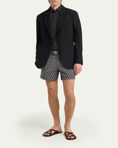TOM FORD Men's Lyocell Polka Dot French Cuff Sport Shirt | Thumbnail 2 TOM FORD Men's Lyocell Polka Dot French Cuff Sport Shirt | Thumbnail 2