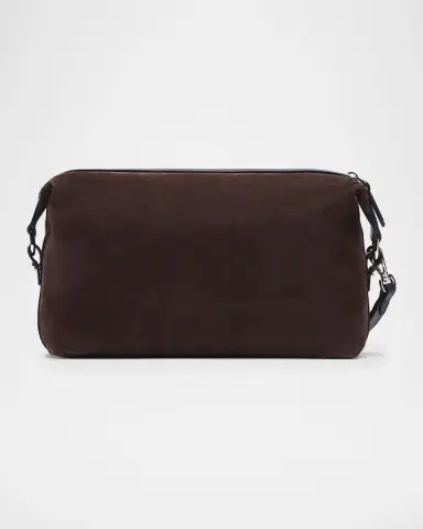 Brioni Men's The Pouch Suede Wristlet Bag | Thumbnail 3 Brioni Men's The Pouch Suede Wristlet Bag | Thumbnail 3