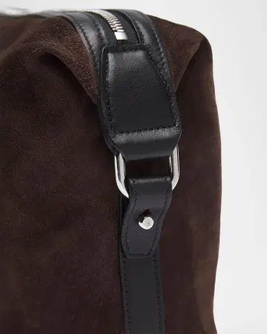 Brioni Men's The Pouch Suede Wristlet Bag | Thumbnail 5 Brioni Men's The Pouch Suede Wristlet Bag | Thumbnail 5