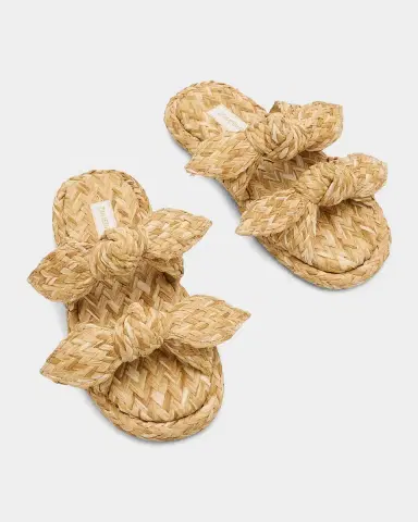 Zimmermann Carousel Raffia Slide Sandals | Thumbnail 4 Zimmermann Carousel Raffia Slide Sandals | Thumbnail 4