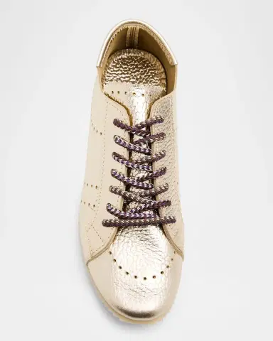 Pedro Garcia Celin Metallic Leather Low-Top Sneakers | Thumbnail 6 Pedro Garcia Celin Metallic Leather Low-Top Sneakers | Thumbnail 6