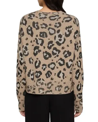 Lafayette 148 New York Leopard Jacquard-Knit Cardigan | Thumbnail 1 Lafayette 148 New York Leopard Jacquard-Knit Cardigan | Thumbnail 1