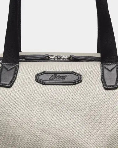 Brioni Men's Durable Canvas Duffle Bag | Thumbnail 5 Brioni Men's Durable Canvas Duffle Bag | Thumbnail 5