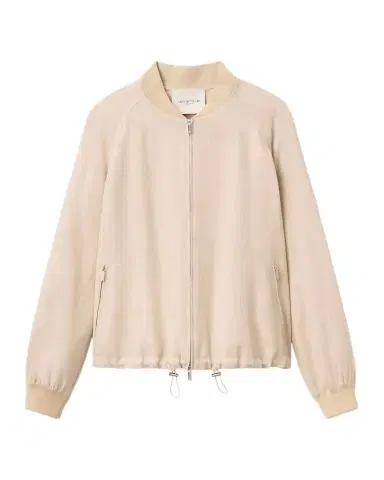 Lafayette 148 New York Oversized Wool-Silk Twill Bomber Jacket | Thumbnail 1 Lafayette 148 New York Oversized Wool-Silk Twill Bomber Jacket | Thumbnail 1