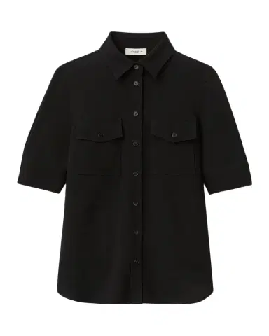 Lafayette 148 New York Button-Down Finesse Crepe Shirt | Thumbnail 1 Lafayette 148 New York Button-Down Finesse Crepe Shirt | Thumbnail 1