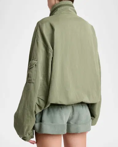 Balmain Cotton Twill Oversized Bomber Jacket | Thumbnail 3 Balmain Cotton Twill Oversized Bomber Jacket | Thumbnail 3