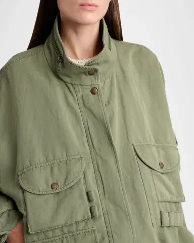 Balmain Cotton Twill Oversized Bomber Jacket | Thumbnail 5 Balmain Cotton Twill Oversized Bomber Jacket | Thumbnail 5