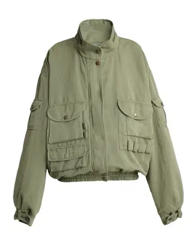 Balmain Cotton Twill Oversized Bomber Jacket | Thumbnail 1 Balmain Cotton Twill Oversized Bomber Jacket | Thumbnail 1