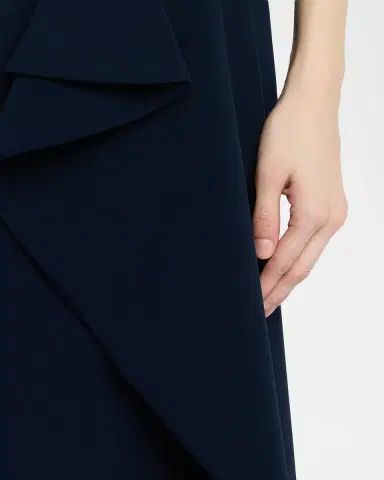 Rickie Freeman for Teri Jon One-Shoulder Ruffle Crepe Gown | Thumbnail 5 Rickie Freeman for Teri Jon One-Shoulder Ruffle Crepe Gown | Thumbnail 5