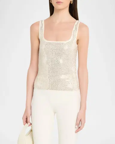 Retrofête Marzia Embellished Tank Top | Thumbnail 4 Retrofête Marzia Embellished Tank Top | Thumbnail 4
