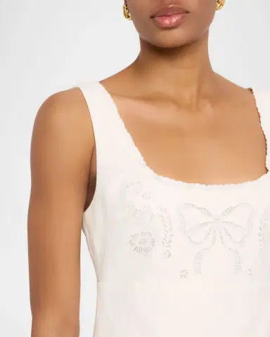 LoveShackFancy Fable Embroidered Mini Dress | Thumbnail 5 LoveShackFancy Fable Embroidered Mini Dress | Thumbnail 5