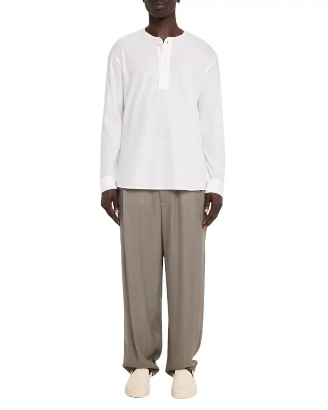 Men's Cotton Ribbed Long-Sleeve Henley T-Shirt Men's Cotton Ribbed Long-Sleeve Henley T-Shirt