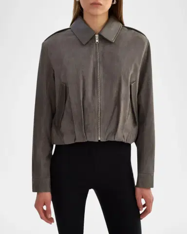 LaMarque Robbie Suede Bomber Jacket | Thumbnail 6 LaMarque Robbie Suede Bomber Jacket | Thumbnail 6