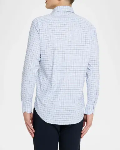 Peter Millar Men's Casey Performance Twill Plaid Sport Shirt | Thumbnail 3 Peter Millar Men's Casey Performance Twill Plaid Sport Shirt | Thumbnail 3