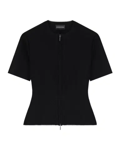 Emporio Armani Cable-Embellished Knit Jacket | Thumbnail 1 Emporio Armani Cable-Embellished Knit Jacket | Thumbnail 1