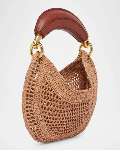 Chloé Summer Banana Mini Raffia Hobo Bag | Thumbnail 2 Chloé Summer Banana Mini Raffia Hobo Bag | Thumbnail 2