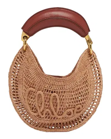 Chloé Summer Banana Mini Raffia Hobo Bag | Thumbnail 1 Chloé Summer Banana Mini Raffia Hobo Bag | Thumbnail 1