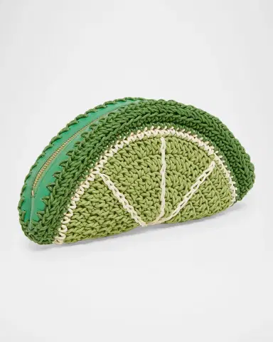 Chloé Tropicus Lime Slice Crochet Pouch Wristlet | Thumbnail 3 Chloé Tropicus Lime Slice Crochet Pouch Wristlet | Thumbnail 3