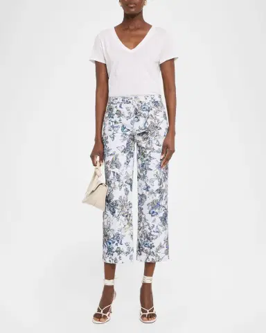 L'AGENCE June Ultra-High Rise Straight Cropped Jeans | Thumbnail 2 L'AGENCE June Ultra-High Rise Straight Cropped Jeans | Thumbnail 2
