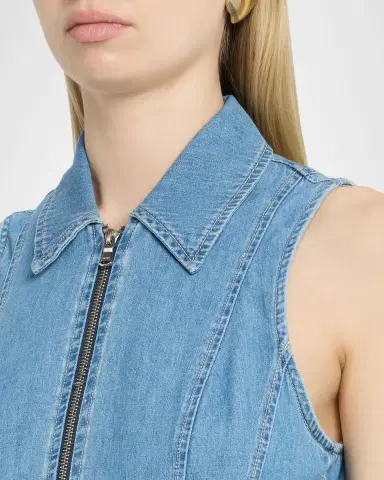 L'AGENCE Kieran Belted Denim Shirtdress | Thumbnail 5 L'AGENCE Kieran Belted Denim Shirtdress | Thumbnail 5