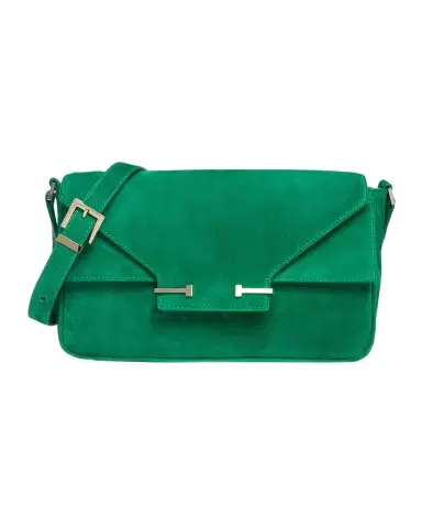 Tom Ford Large T-Clasp Suede Shoulder Bag | Thumbnail 1 Tom Ford Large T-Clasp Suede Shoulder Bag | Thumbnail 1