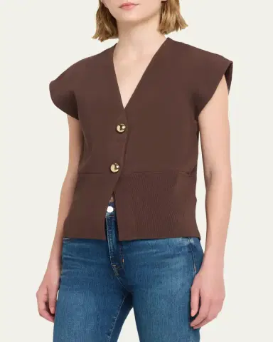 Veronica Beard Isador Knit Vest | Thumbnail 4 Veronica Beard Isador Knit Vest | Thumbnail 4