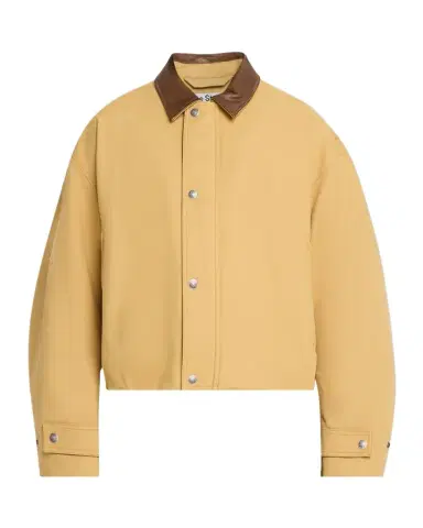 Acne Studios Men's Opado Satin Leather-Collar Bomber Jacket | Thumbnail 1 Acne Studios Men's Opado Satin Leather-Collar Bomber Jacket | Thumbnail 1