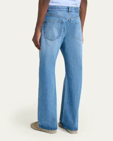 Jacquemus Men's Stonewashed Denim Straight-Leg Jeans | Thumbnail 6 Jacquemus Men's Stonewashed Denim Straight-Leg Jeans | Thumbnail 6