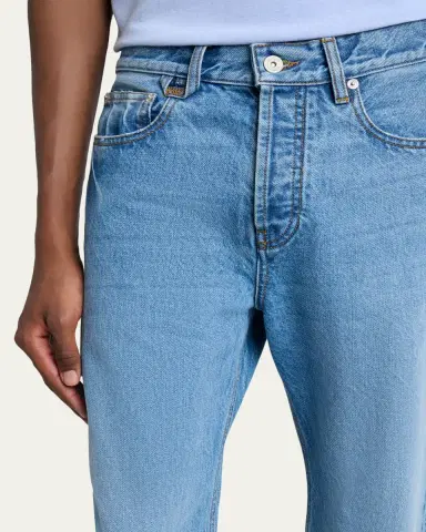 Jacquemus Men's Stonewashed Denim Straight-Leg Jeans | Thumbnail 8 Jacquemus Men's Stonewashed Denim Straight-Leg Jeans | Thumbnail 8