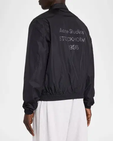 Acne Studios Men's Nylon Logo Shirt Jacket | Thumbnail 3 Acne Studios Men's Nylon Logo Shirt Jacket | Thumbnail 3