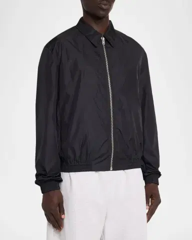 Acne Studios Men's Nylon Logo Shirt Jacket | Thumbnail 4 Acne Studios Men's Nylon Logo Shirt Jacket | Thumbnail 4