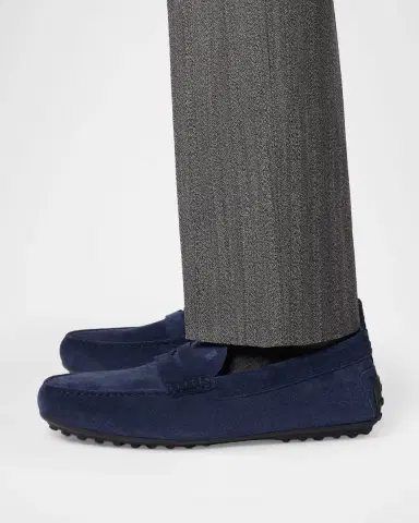 Tod's Men's City Gommino Suede Penny Loafers | Thumbnail 3 Tod's Men's City Gommino Suede Penny Loafers | Thumbnail 3