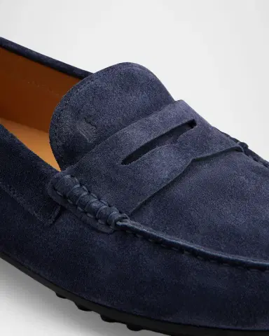 Tod's Men's City Gommino Suede Penny Loafers | Thumbnail 6 Tod's Men's City Gommino Suede Penny Loafers | Thumbnail 6