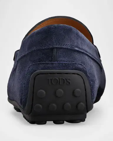 Tod's Men's City Gommino Suede Penny Loafers | Thumbnail 8 Tod's Men's City Gommino Suede Penny Loafers | Thumbnail 8