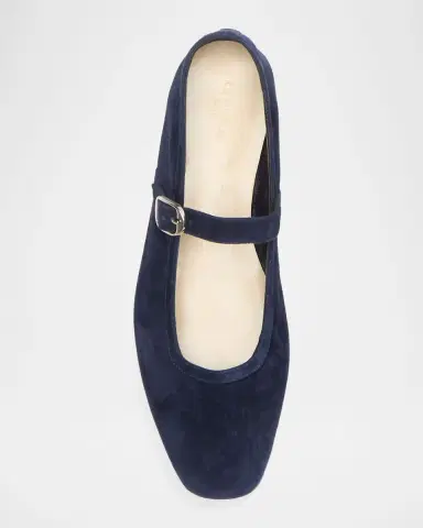 Le Monde Béryl Suede Mary Jane Ballerina Flats | Thumbnail 3 Le Monde Béryl Suede Mary Jane Ballerina Flats | Thumbnail 3