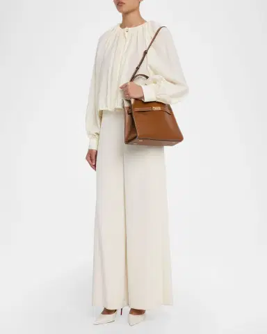 Tory Burch Lee Radziwill Small Leather Double Shoulder Bag | Thumbnail 4 Tory Burch Lee Radziwill Small Leather Double Shoulder Bag | Thumbnail 4