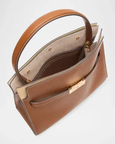 Tory Burch Lee Radziwill Small Leather Double Shoulder Bag | Thumbnail 5 Tory Burch Lee Radziwill Small Leather Double Shoulder Bag | Thumbnail 5