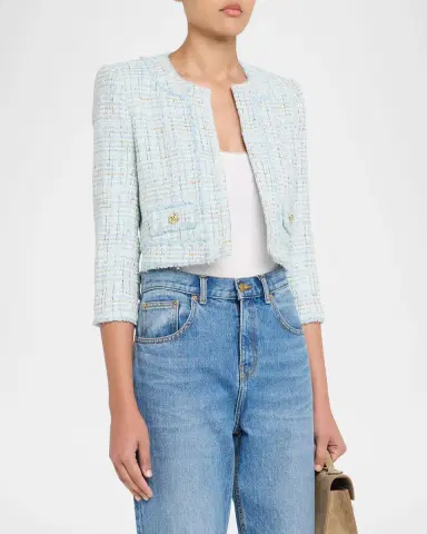 Generation Love Salvador Cropped Tweed Blazer | Thumbnail 4 Generation Love Salvador Cropped Tweed Blazer | Thumbnail 4
