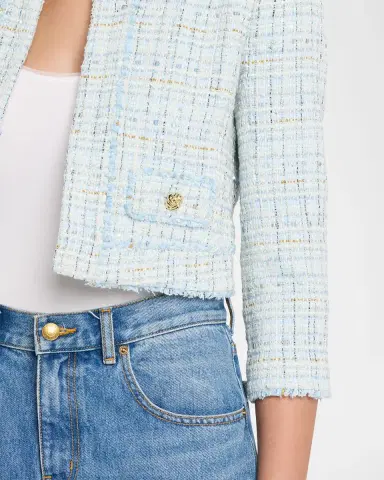 Generation Love Salvador Cropped Tweed Blazer | Thumbnail 5 Generation Love Salvador Cropped Tweed Blazer | Thumbnail 5