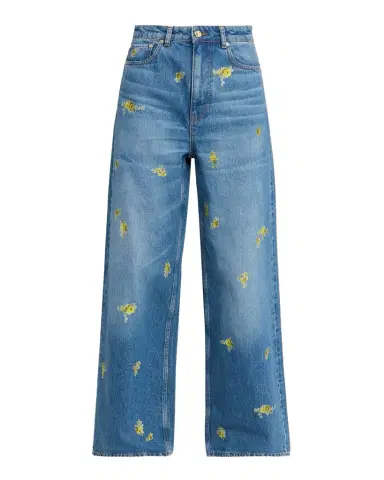 Ganni Lari Floral Baggy Jeans | Thumbnail 1 Ganni Lari Floral Baggy Jeans | Thumbnail 1