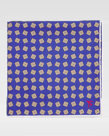 Isaia Men's Geometric Silk Pocket Square | Thumbnail 2 Isaia Men's Geometric Silk Pocket Square | Thumbnail 2