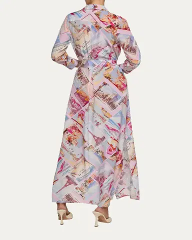 L'Agence Cameron Maxi Shirtdress | Thumbnail 3 L'Agence Cameron Maxi Shirtdress | Thumbnail 3