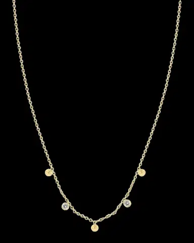 Zoë Chicco 14K Gold Beads and Diamond Necklace | Thumbnail 2 Zoë Chicco 14K Gold Beads and Diamond Necklace | Thumbnail 2
