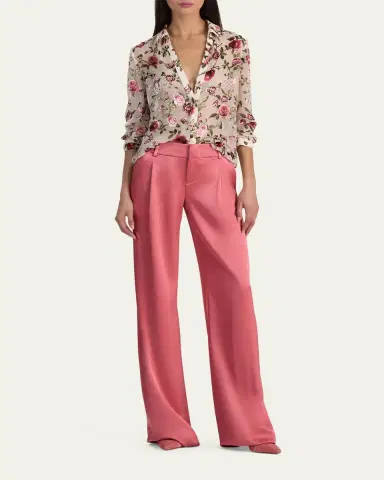 Alice + Olivia Eloise Button-Front Blouse | Thumbnail 2 Alice + Olivia Eloise Button-Front Blouse | Thumbnail 2