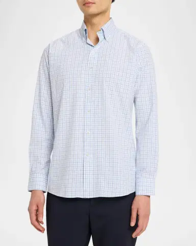 Peter Millar Men's Crown Crafted Canal Performance Poplin Sport Shirt | Thumbnail 4 Peter Millar Men's Crown Crafted Canal Performance Poplin Sport Shirt | Thumbnail 4