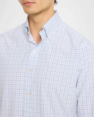 Peter Millar Men's Crown Crafted Canal Performance Poplin Sport Shirt | Thumbnail 5 Peter Millar Men's Crown Crafted Canal Performance Poplin Sport Shirt | Thumbnail 5