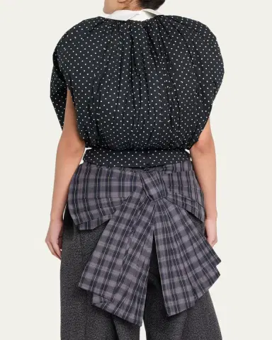 Marc Jacobs Runway Polka-Dot Cotton Poplin Collared Bubble Top | Thumbnail 7 Marc Jacobs Runway Polka-Dot Cotton Poplin Collared Bubble Top | Thumbnail 7