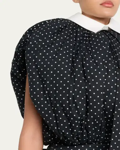 Marc Jacobs Runway Polka-Dot Cotton Poplin Collared Bubble Top | Thumbnail 9 Marc Jacobs Runway Polka-Dot Cotton Poplin Collared Bubble Top | Thumbnail 9