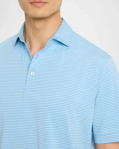 Peter Millar Men's Crown Sport Hales Performance Jersey Polo Shirt | Thumbnail 4 Peter Millar Men's Crown Sport Hales Performance Jersey Polo Shirt | Thumbnail 4